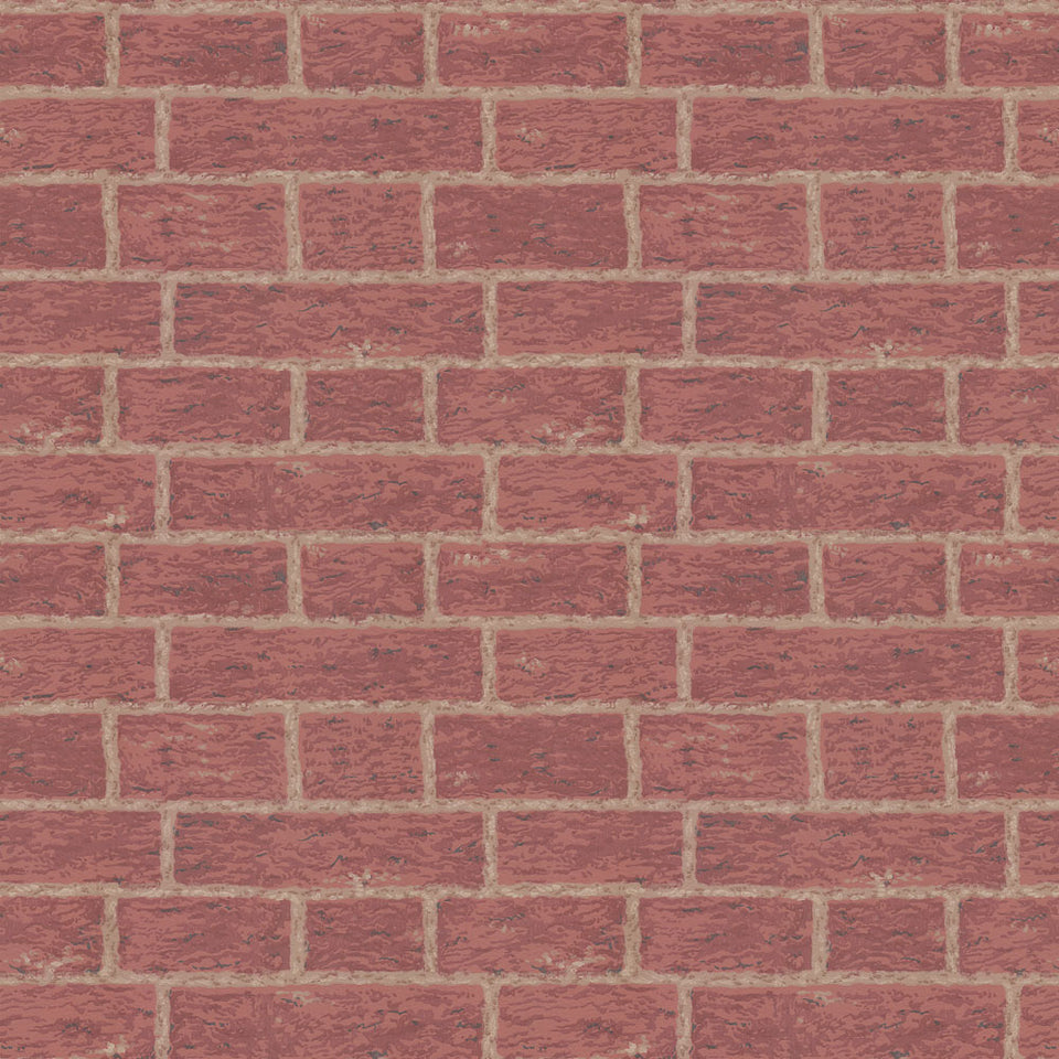 Masonry - Crimson Wallpaper
