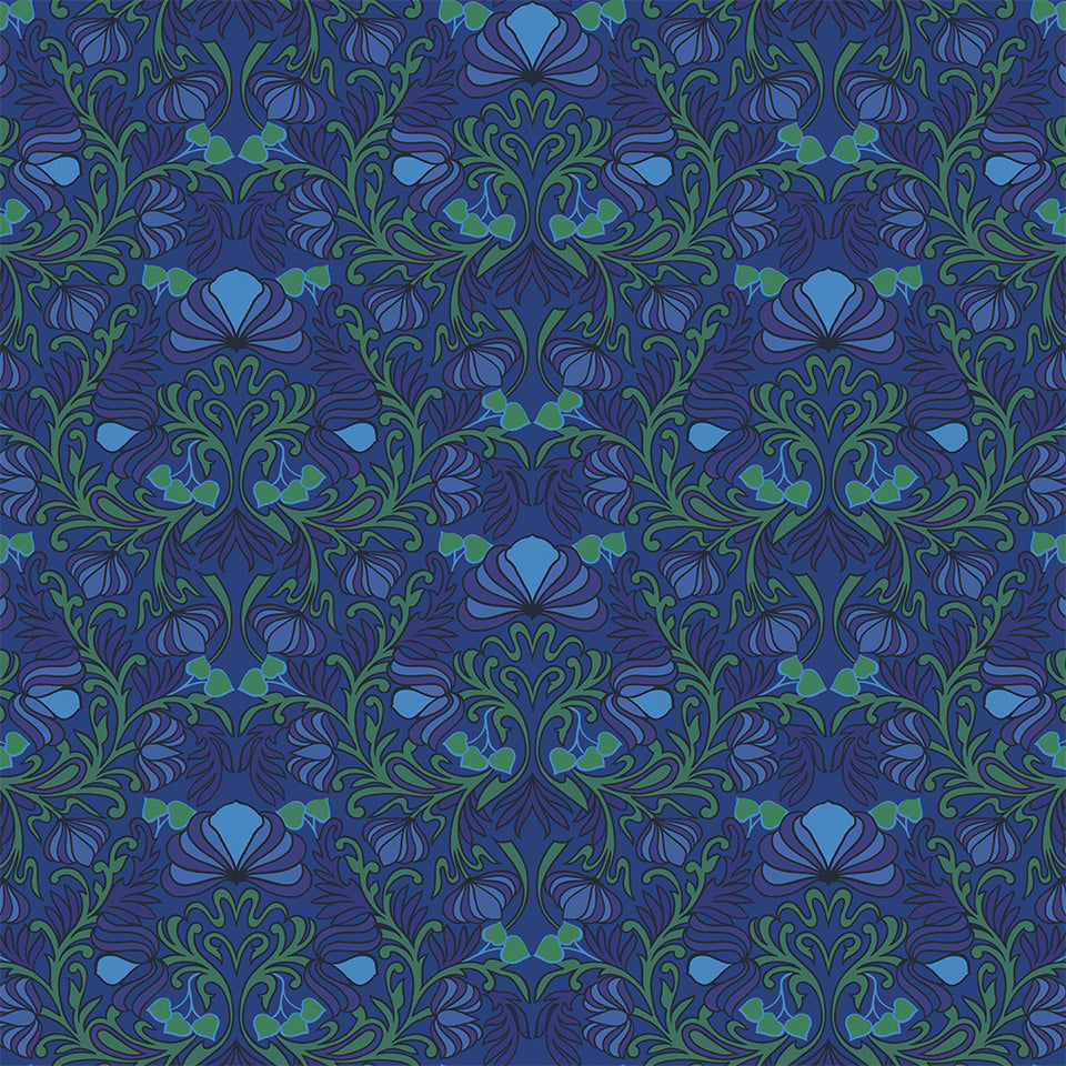 Gardenia - Cobalt Wallpaper