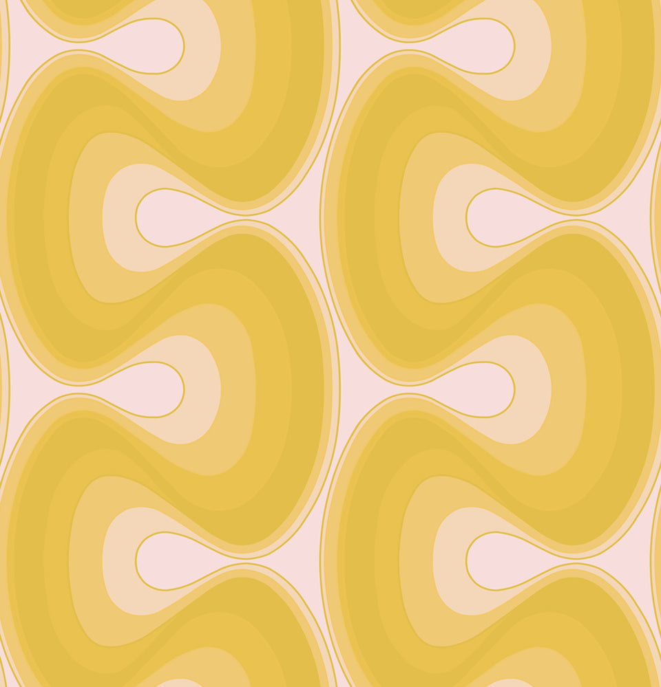 Squiggles - Yellow Wallpaper