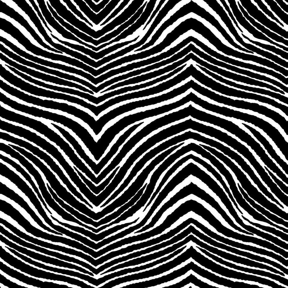 Sweet Zebra - Black and White Wallpaper