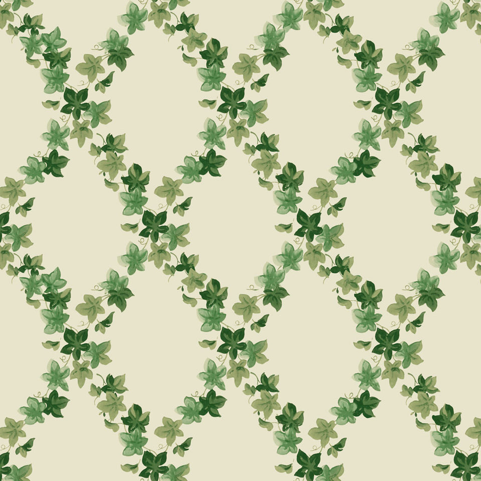 Ivy Lattice Wallpaper