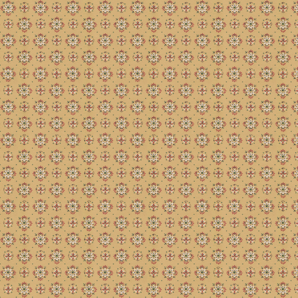 Petal Push - Mustard Wallpaper