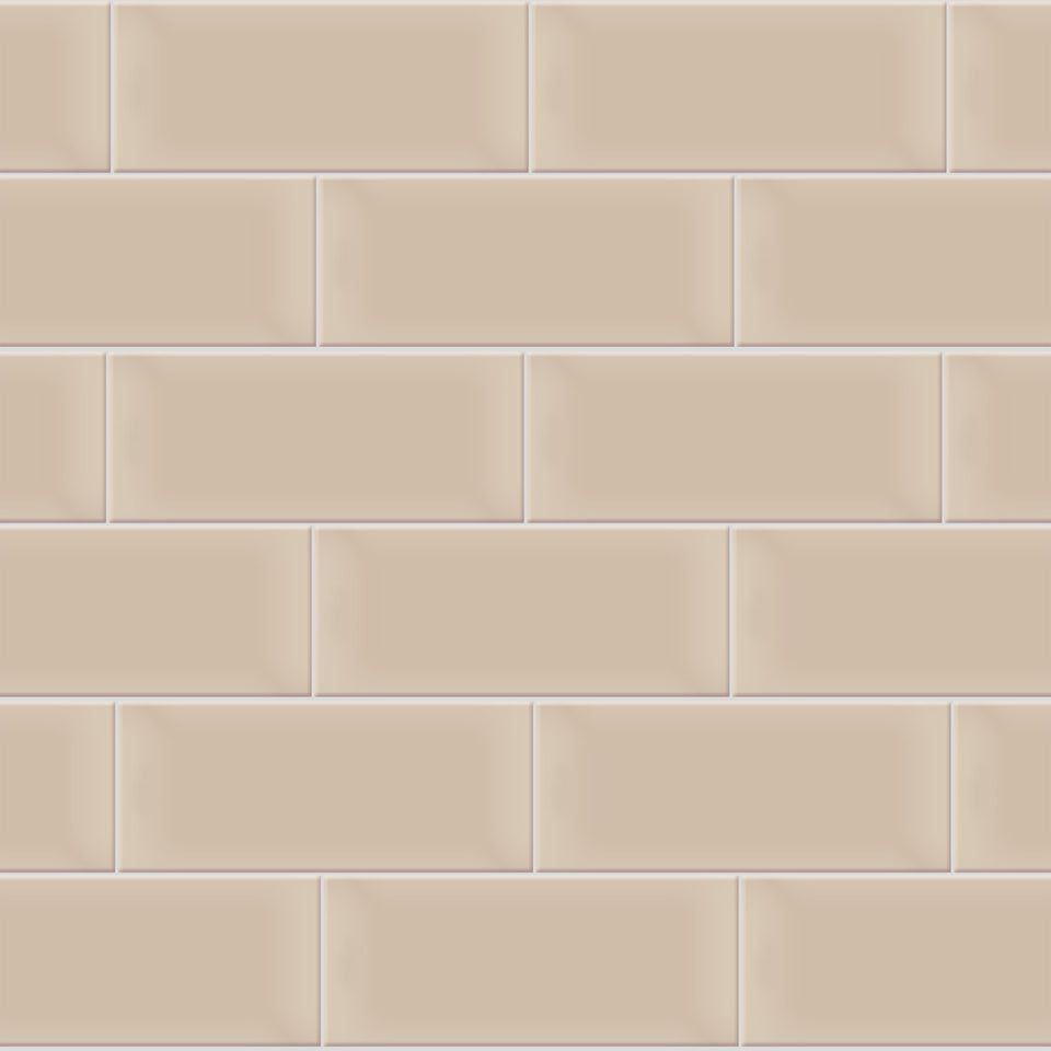 Beige Horizontal Tile Wallpaper