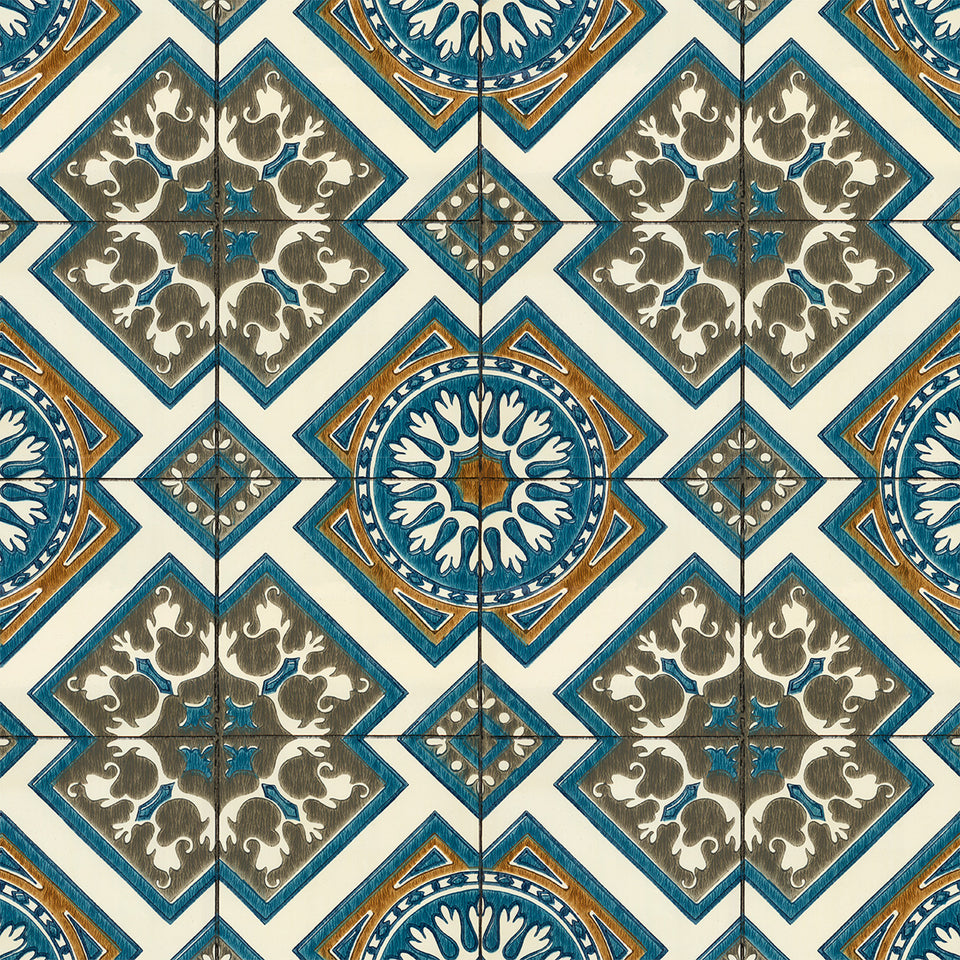 Vintage Screenprint Pattern Tile 2 Wallpaper