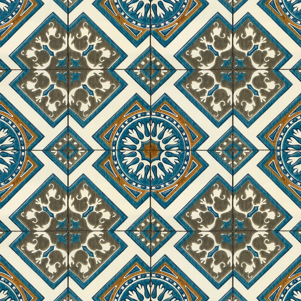 Vintage Screenprint Pattern Tile 2 Wallpaper