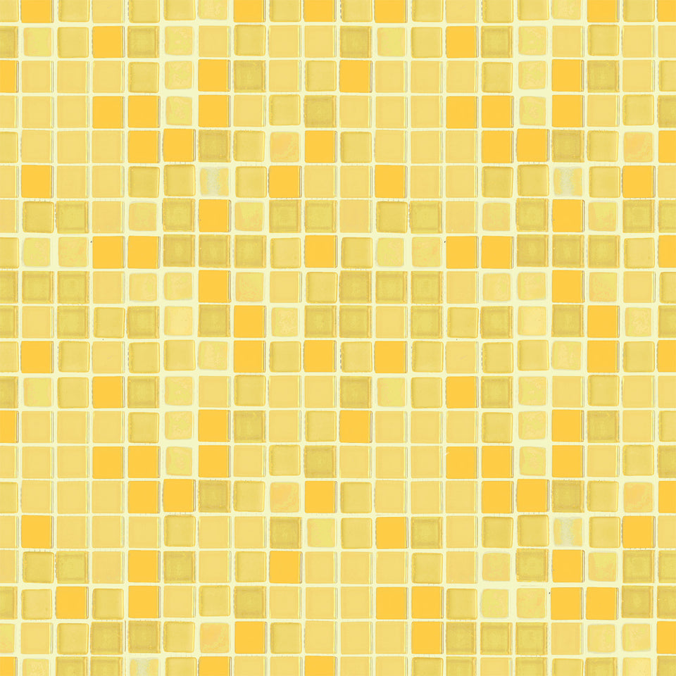 Yellow Mosaic Tile Wallpaper