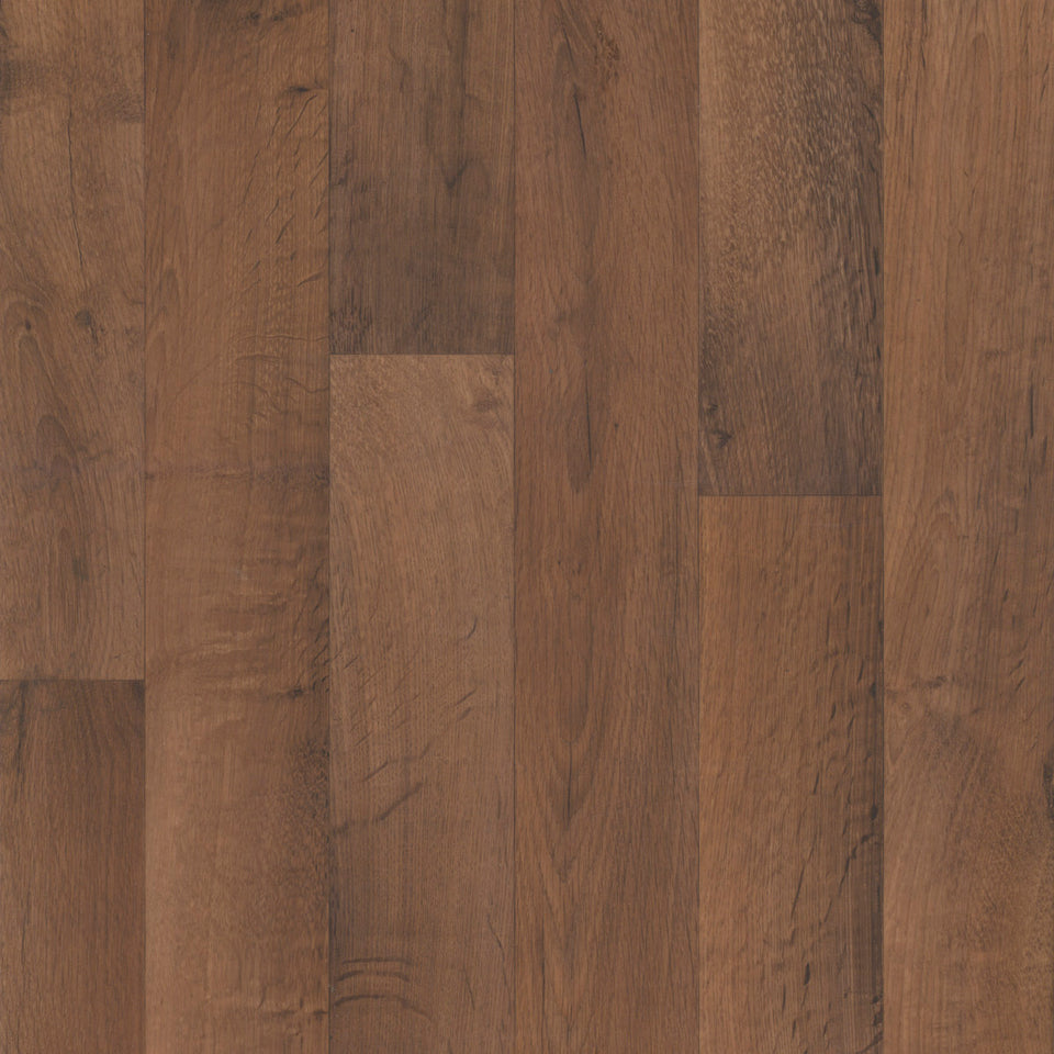 Dark Wood Offset Planks Wallpaper