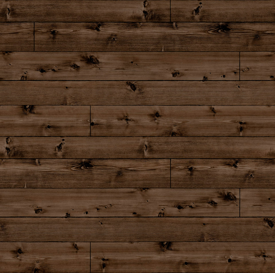 Dark Knot Wood Planks WW Wallpaper