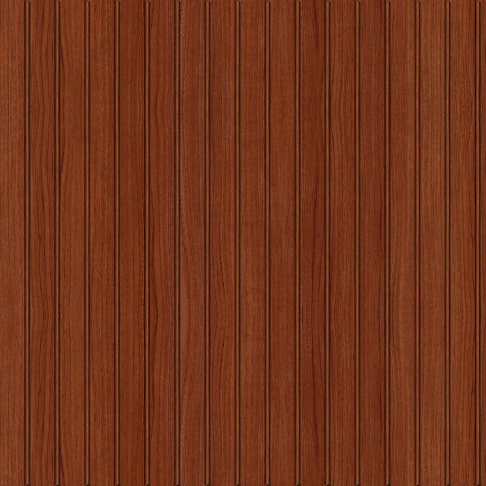 Dark Wood Beadboard Wallpaper