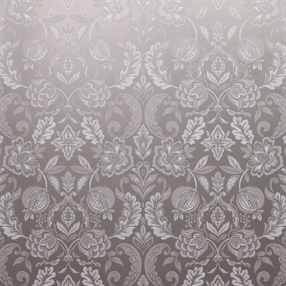 Charlemagne Wallpaper - Antique Silver