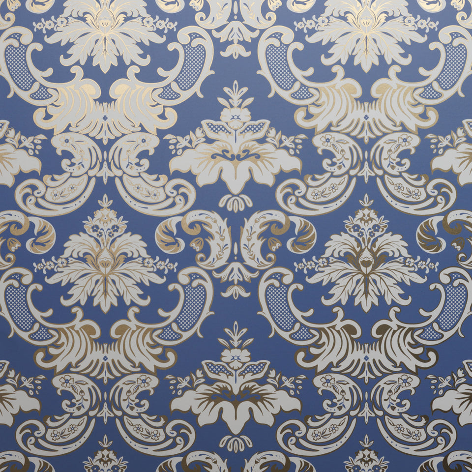 Madison Wallpaper - Estate Blue