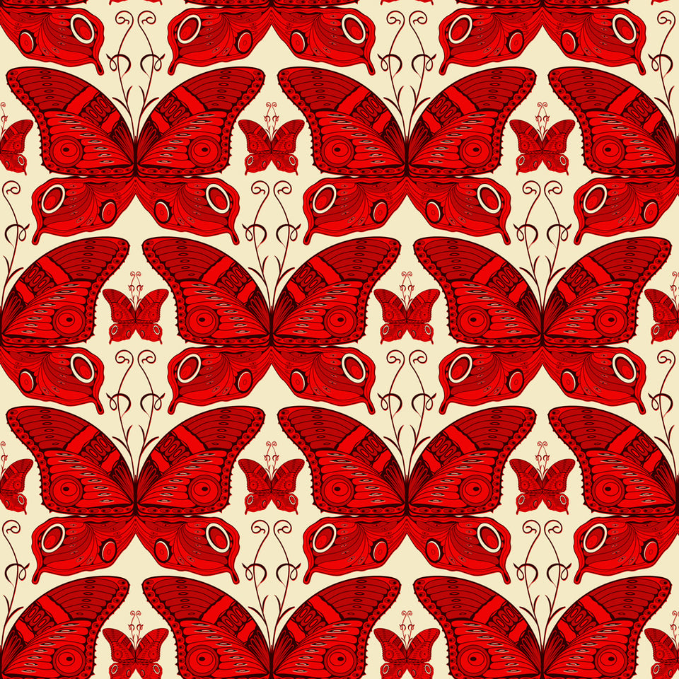Painted Lady Wallpaper - Rouge