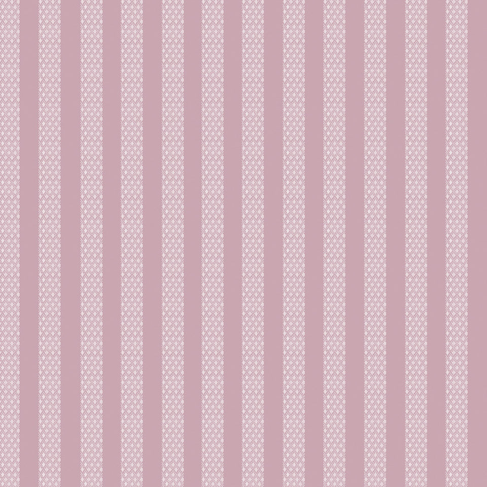Argyle Stripes Wallpaper - Plum