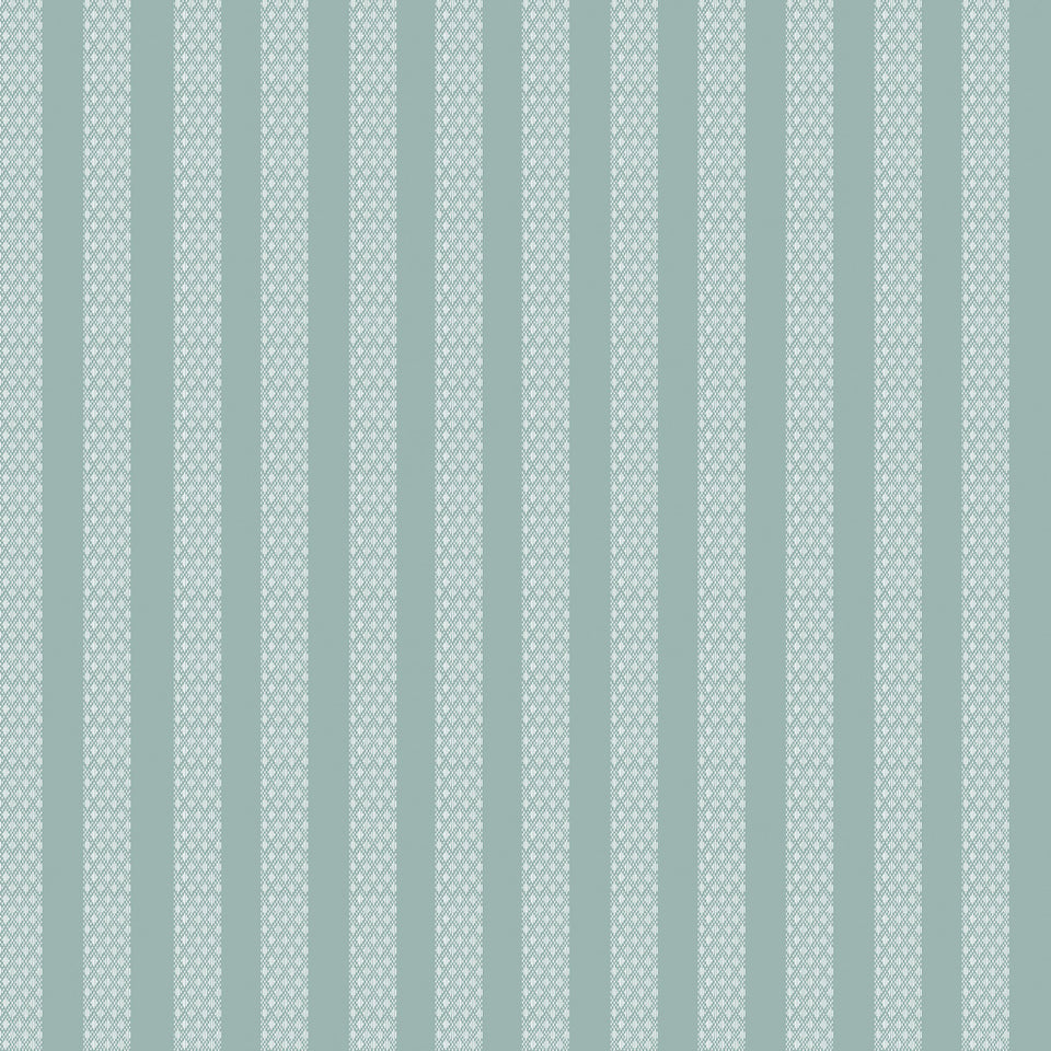 Argyle Stripes Wallpaper - Aqua