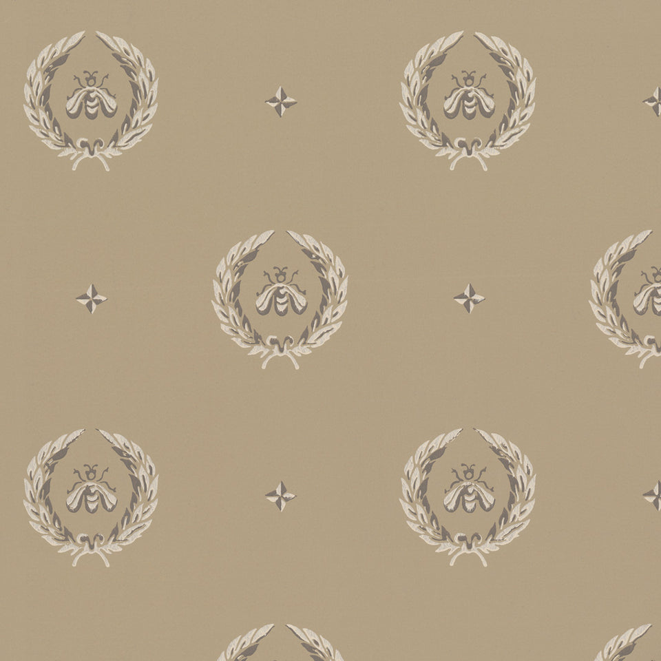 Napoleon’s Laurel Wallpaper - Taupe
