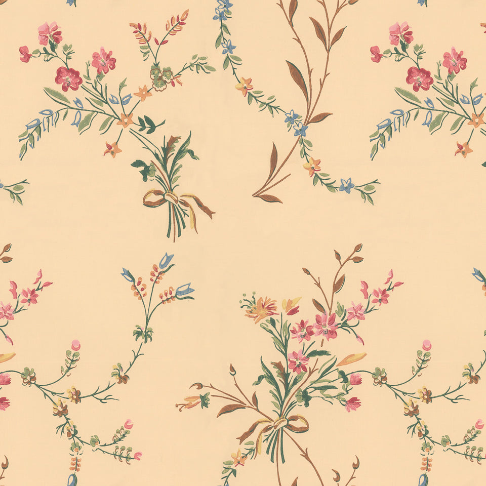 Heirloom Bouquet Wallpaper - Buttercream