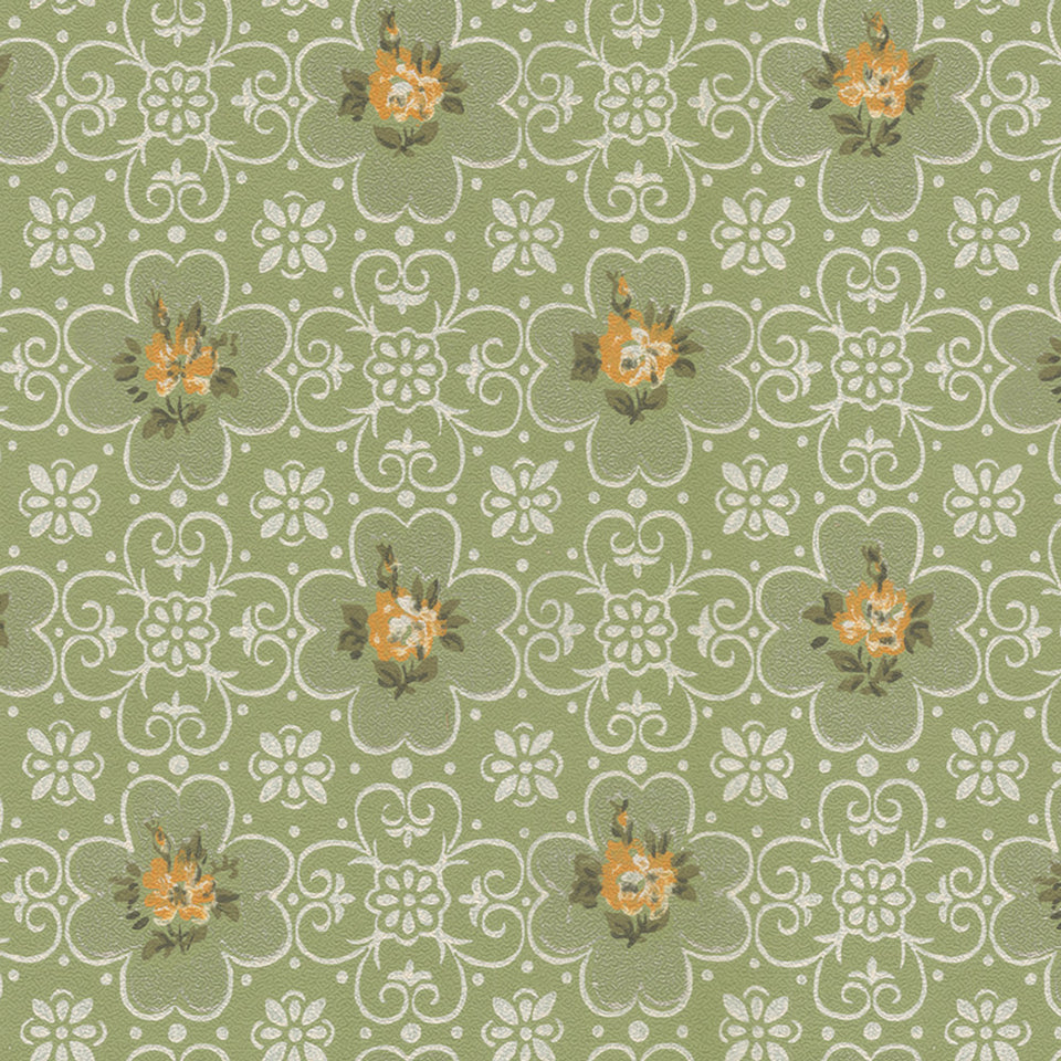 Spring Stitch - Sage Wallpaper