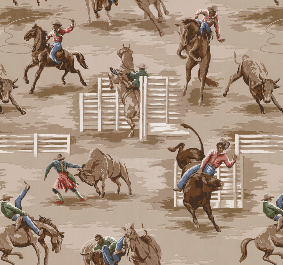Round-Up Rodeo - Sand Wallpaper