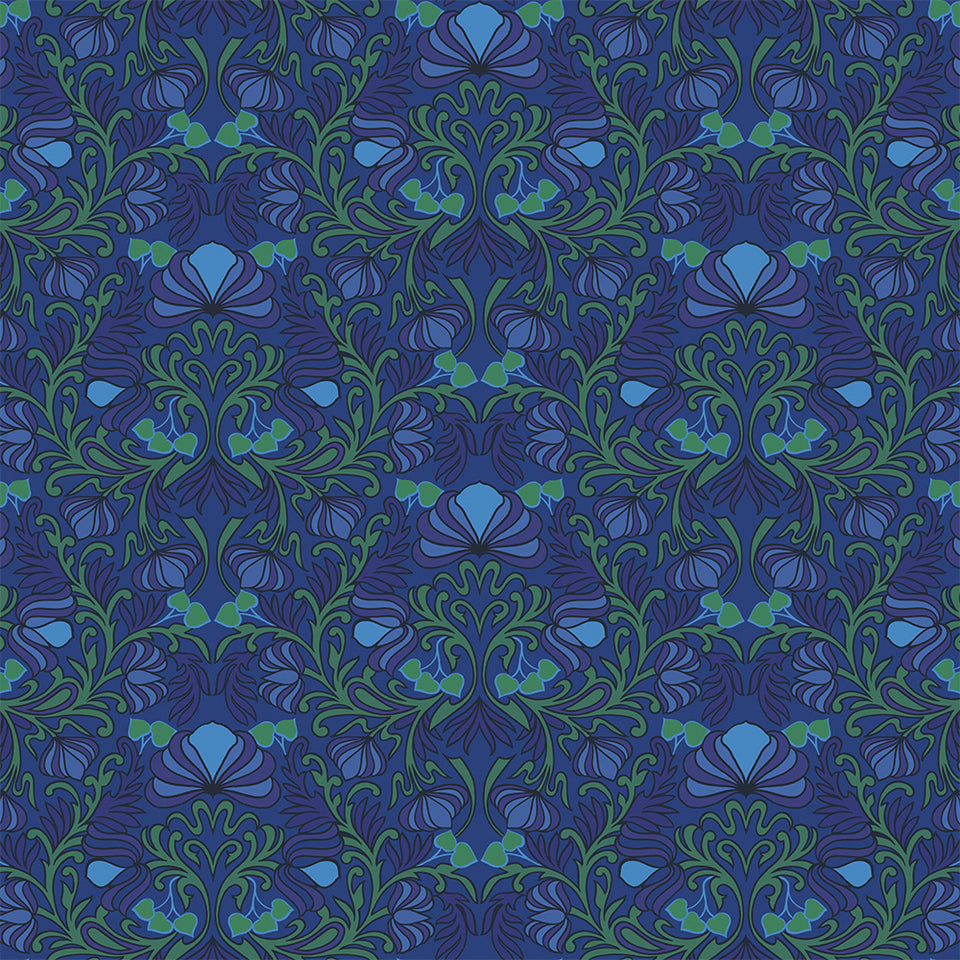 Gardenia - Cobalt Wallpaper
