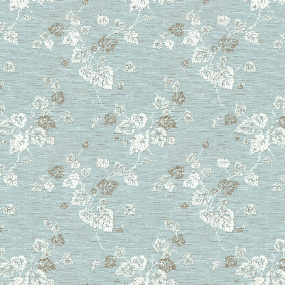 Tranquil Ivy - Blue Bauble Wallpaper