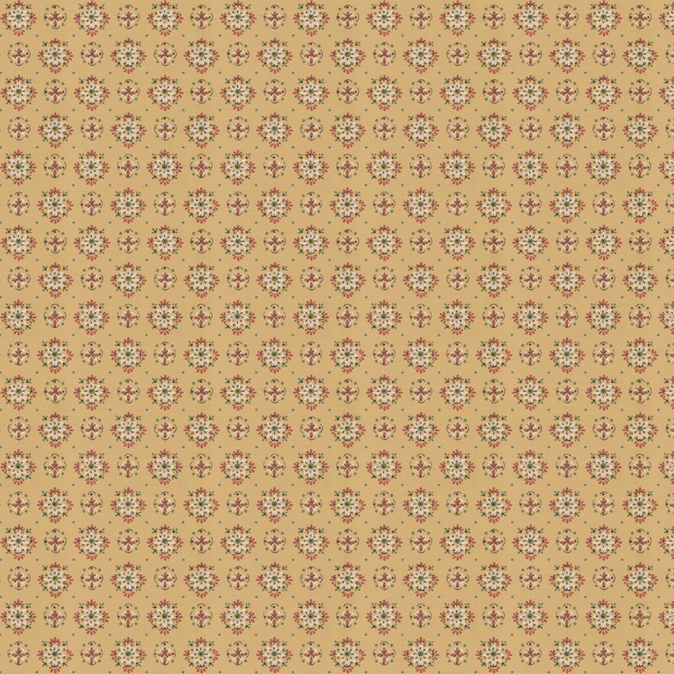 Petal Push - Mustard Wallpaper
