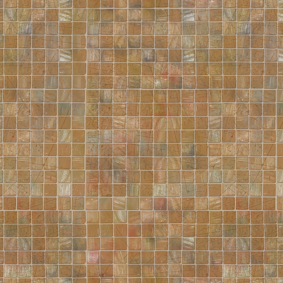 Gold Mosaic Tile Wallpaper