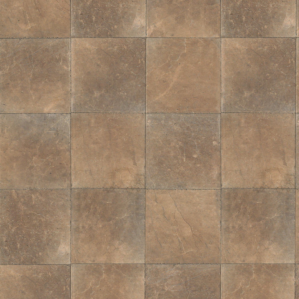 Brown Square Slate Tile Wallpaper
