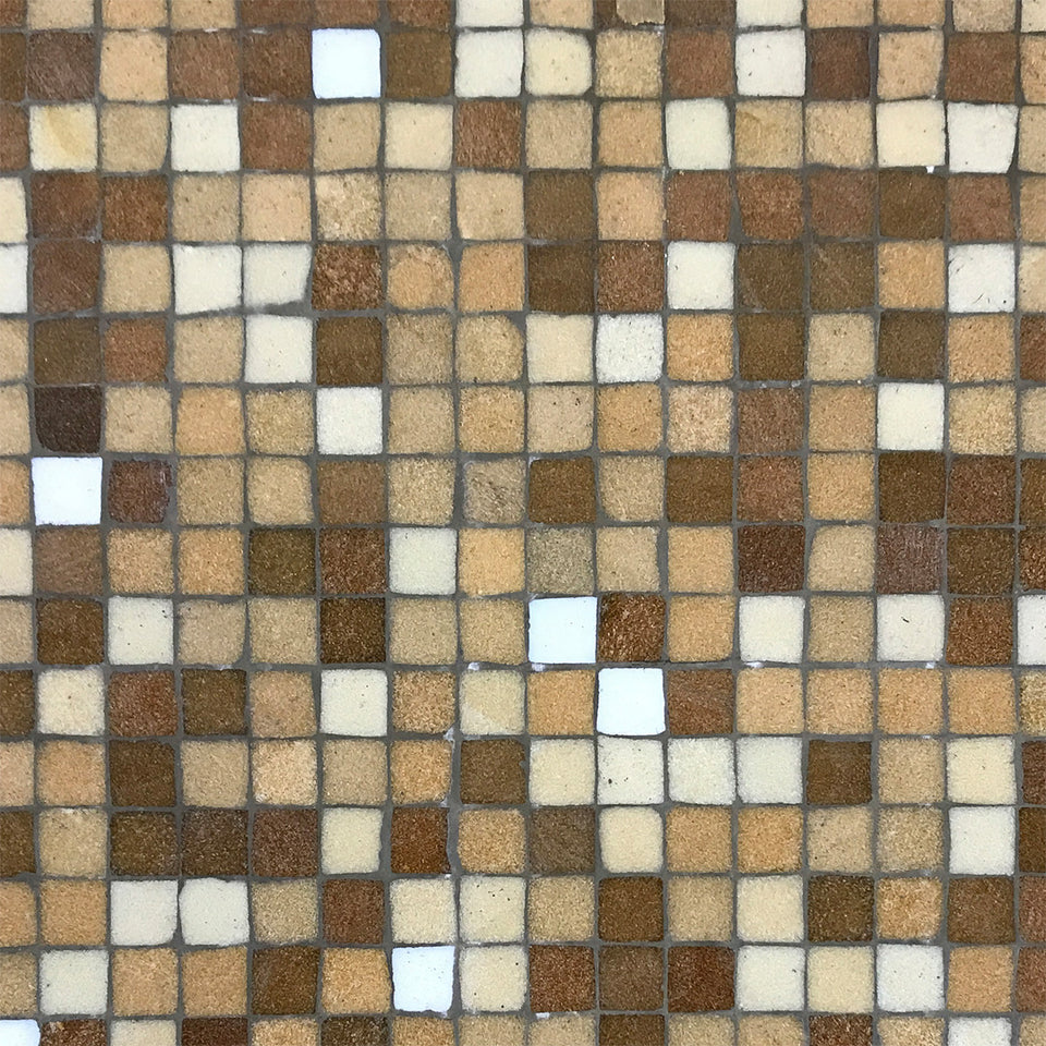 Brown Mosaic Tile Wallpaper
