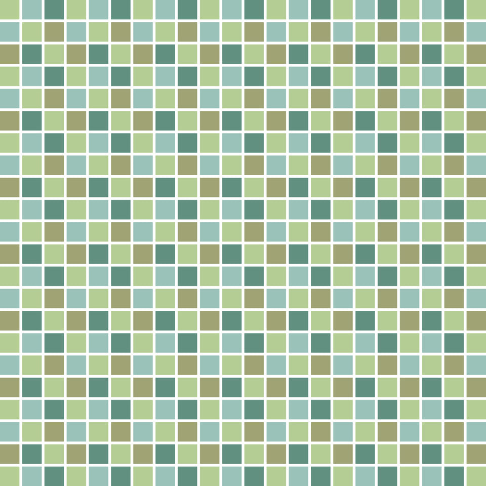 Light Green Mosaic Tile Wallpaper