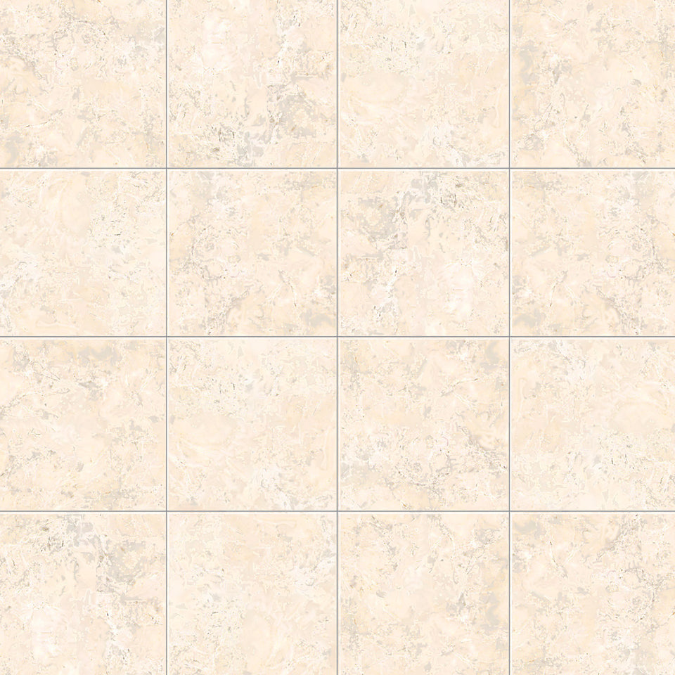 Eggshell Travertine Tile Wallpaper