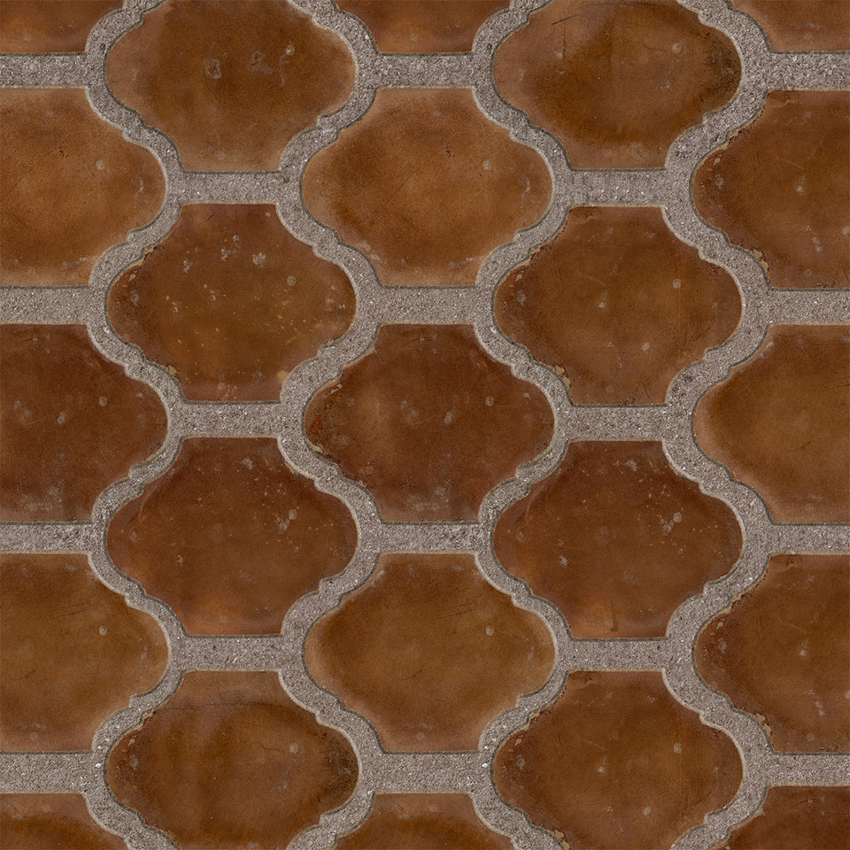 Sienna Terracotta Tile Wallpaper