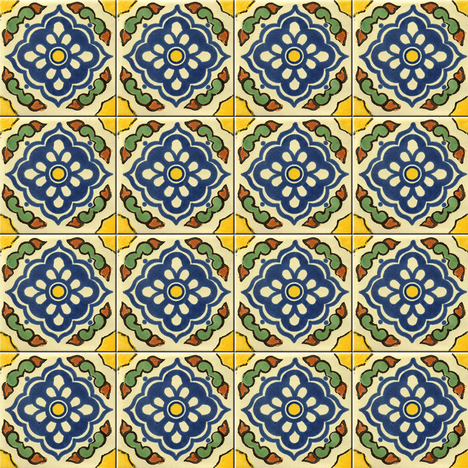 Yellow Spanish Tile Wallpaper