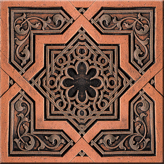 Aged Copper Ceiling Tile Wallpaper