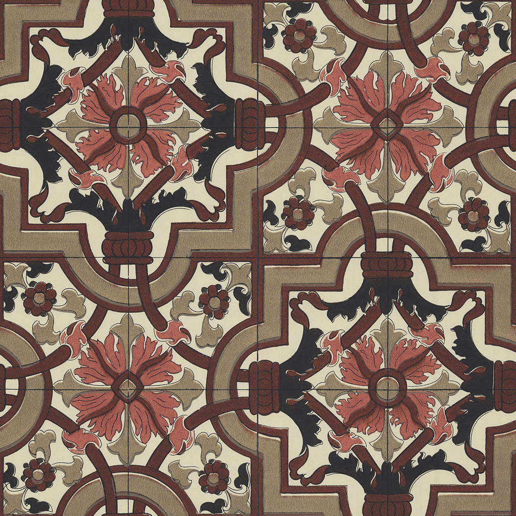 Vintage Screenprint Pattern Tile Wallpaper – On Air Design | Astek