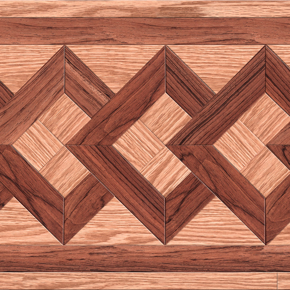 Wood Diamond Plank Pattern Wallpaper