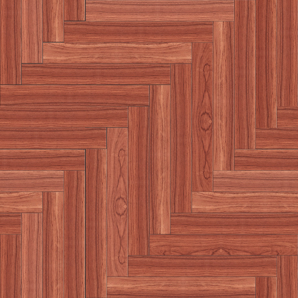 Red Wood Angled Herringbone Wallpaper
