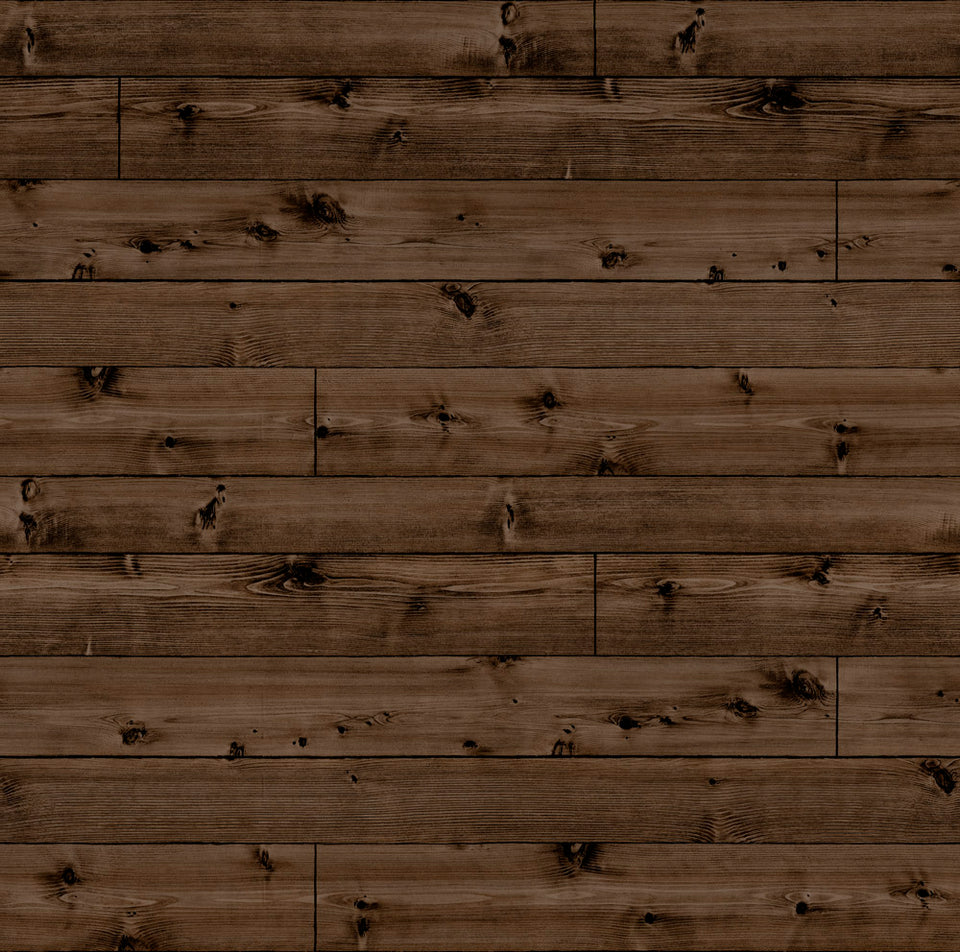 Dark Knot Wood Planks WW Wallpaper