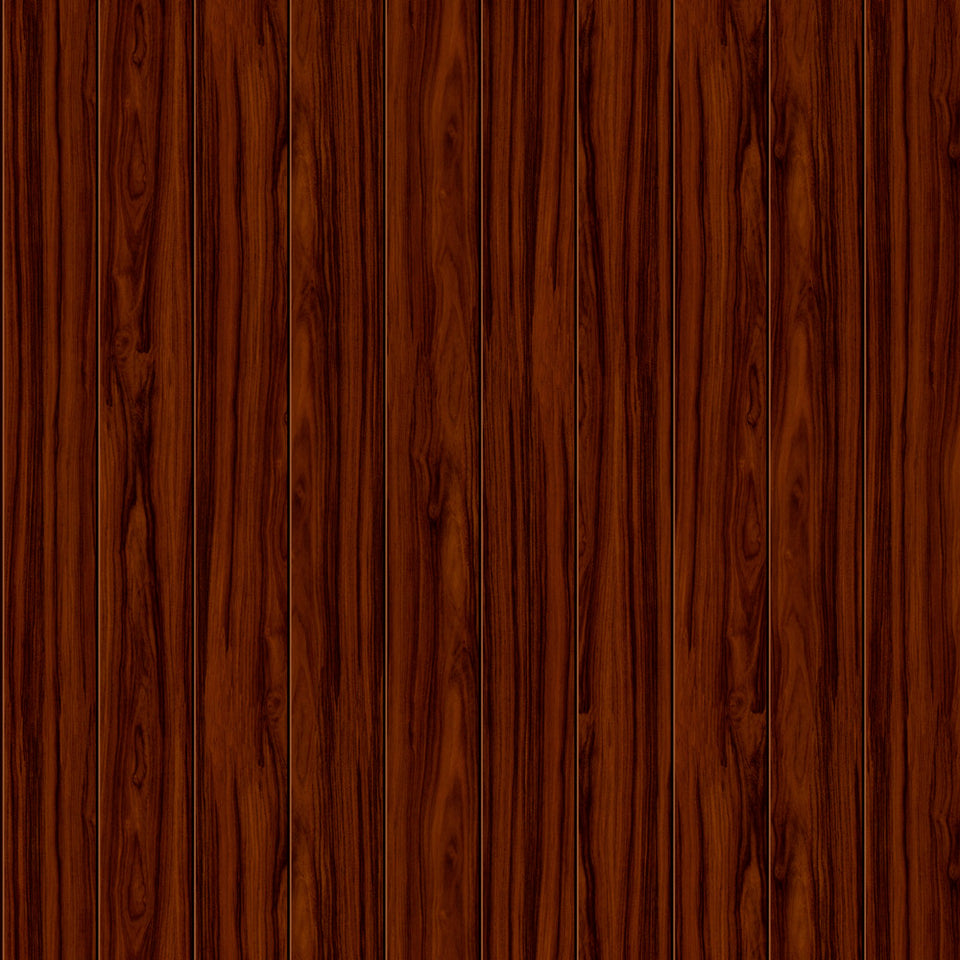 Dark Wood Faux Paneling Wallpaper