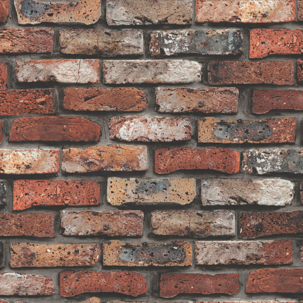Rustic Red Brick Wallpaper – On Air Design | Astek