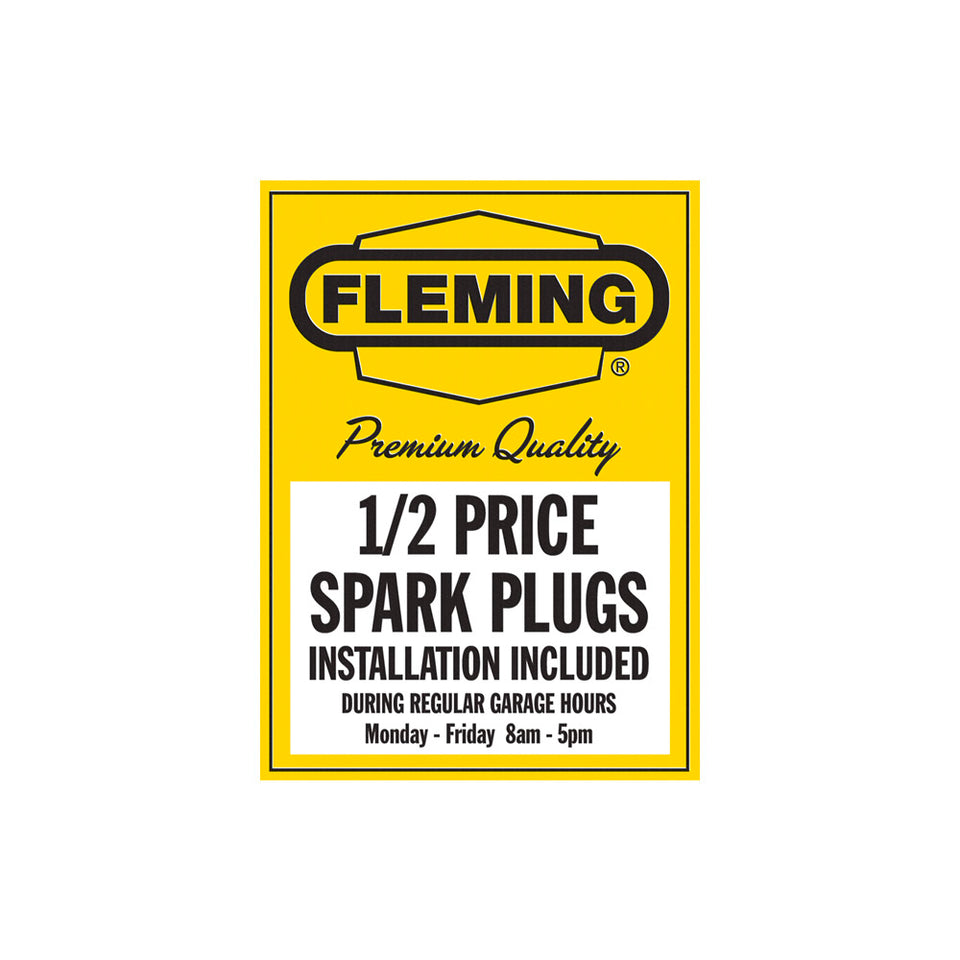 Fleming Spark Plugs Sign Wallpaper