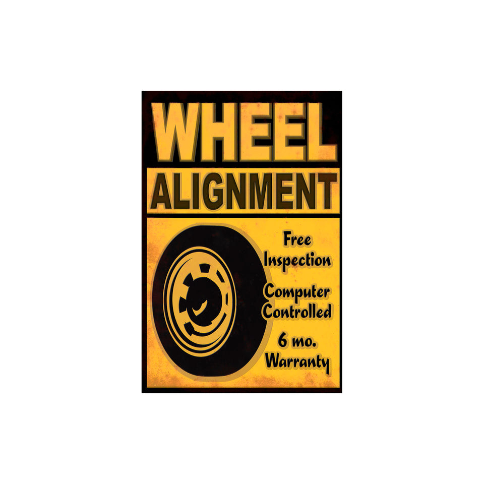 Wheel Alignment Sign Wallpaper